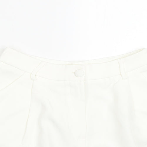 SheIn Womens White   Paperbag Shorts Size S