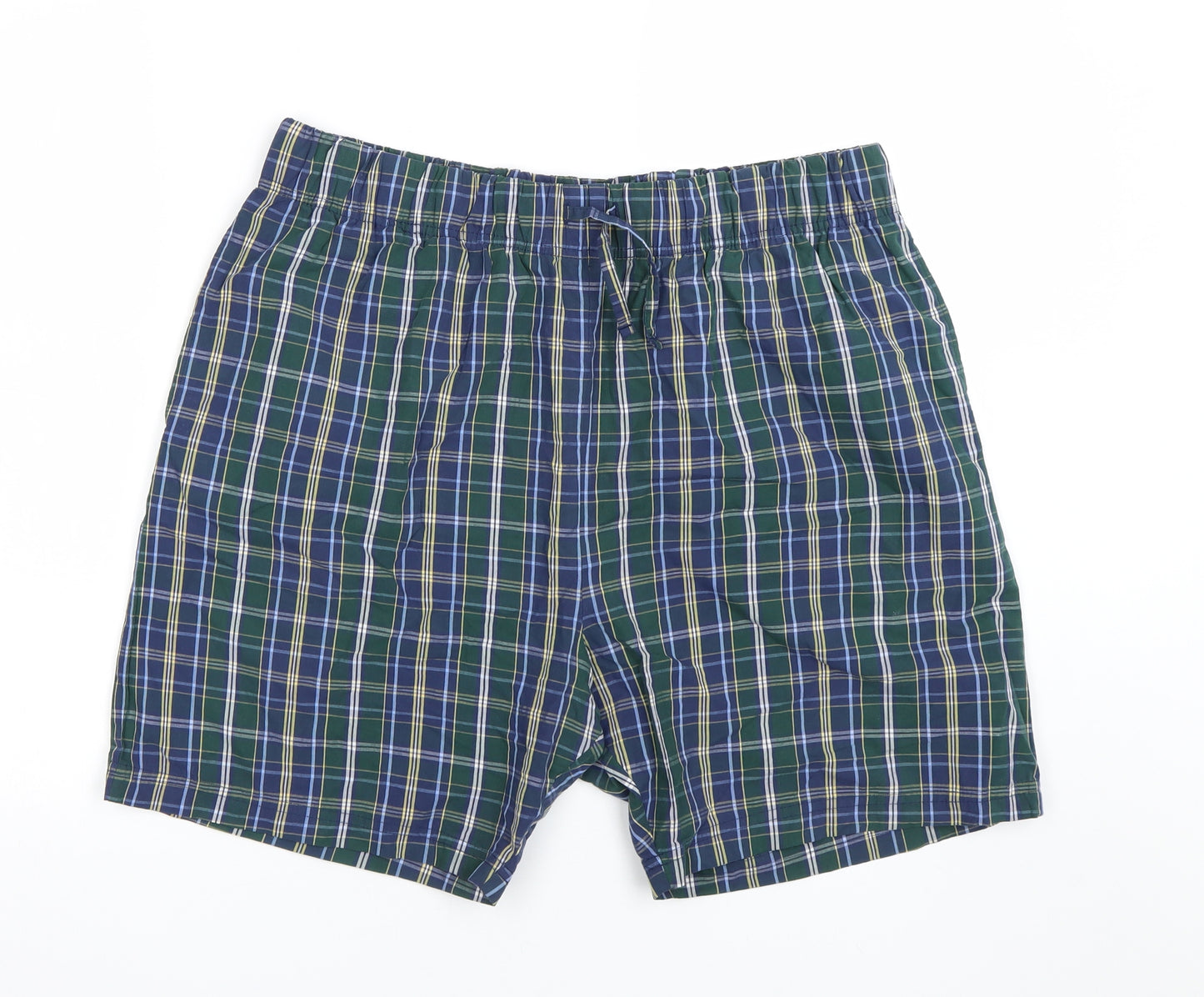 TU Mens Multicoloured Check  Sweat Shorts Size L