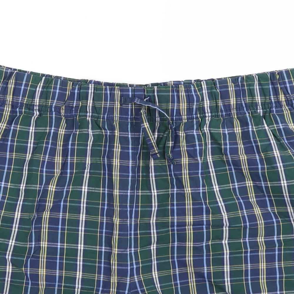 TU Mens Multicoloured Check  Sweat Shorts Size L