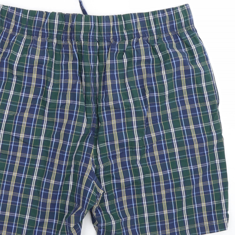 TU Mens Multicoloured Check  Sweat Shorts Size L