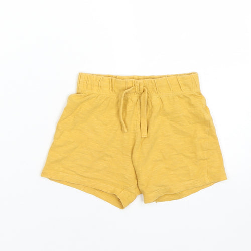 Fred & flo Girls Yellow   Sweatpants Trousers Size 18-24 Months  - Shorts