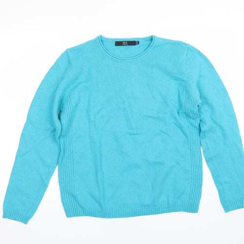 isle essentials Womens Blue   Pullover Jumper Size M