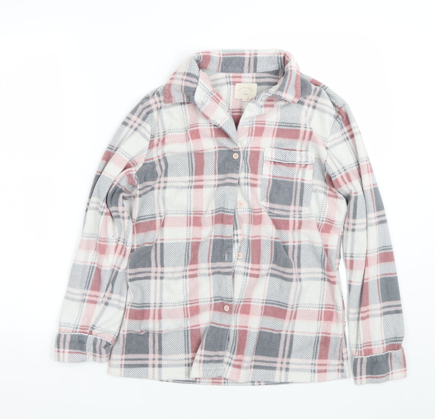NEXT Womens Pink Check  Cami Pyjama Top Size S