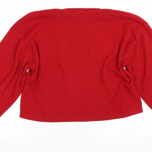 New Look Womens Red   Pullover Sweatshirt Size S