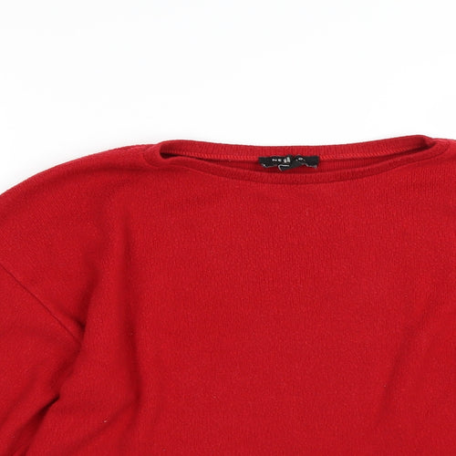 New Look Womens Red   Pullover Sweatshirt Size S