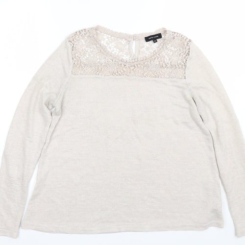 New Look Womens Beige   Pullover Jumper Size 12