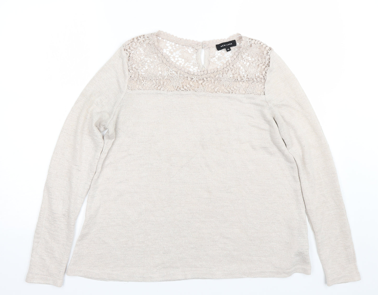 New Look Womens Beige   Pullover Jumper Size 12