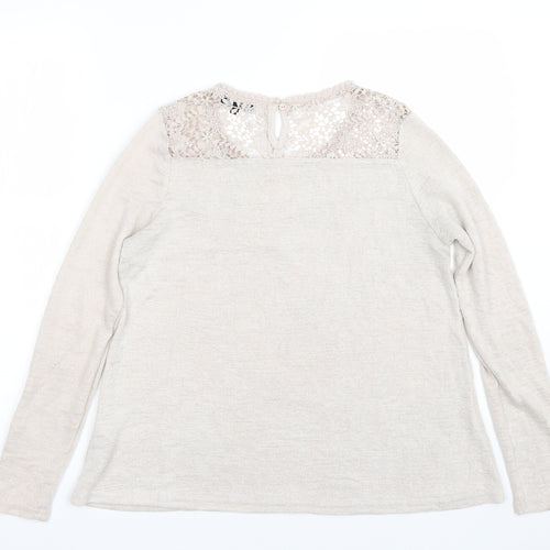 New Look Womens Beige   Pullover Jumper Size 12