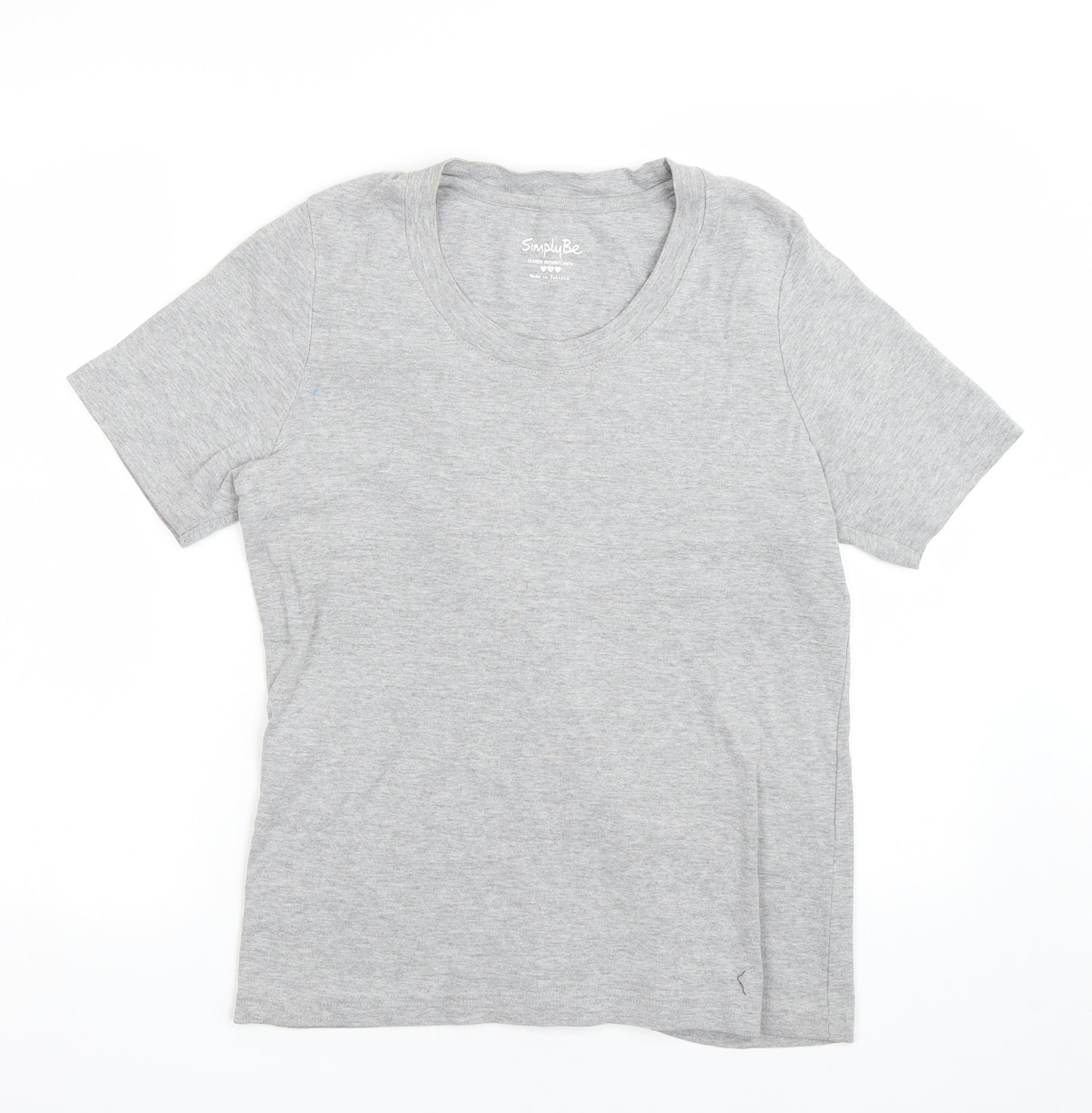 Simplybe Womens Grey   Basic T-Shirt Size M