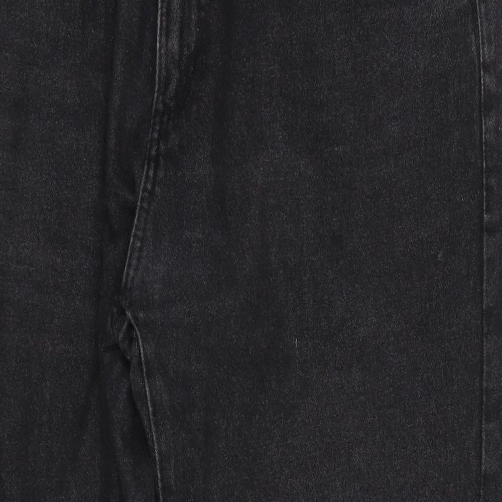 Peacocks Mens Black  Denim Straight Jeans Size 36 L29 in