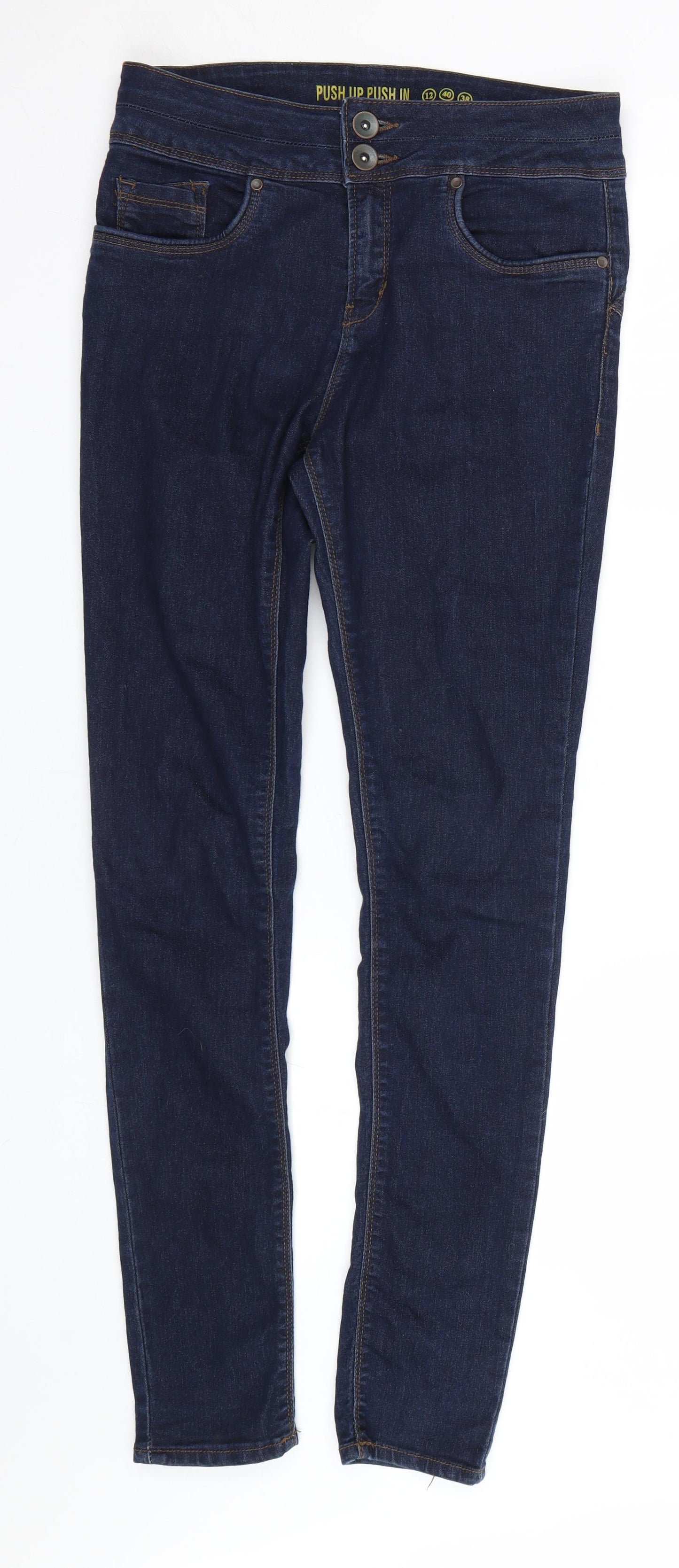 Primark Womens Blue  Denim Skinny Jeans Size 12 L30 in