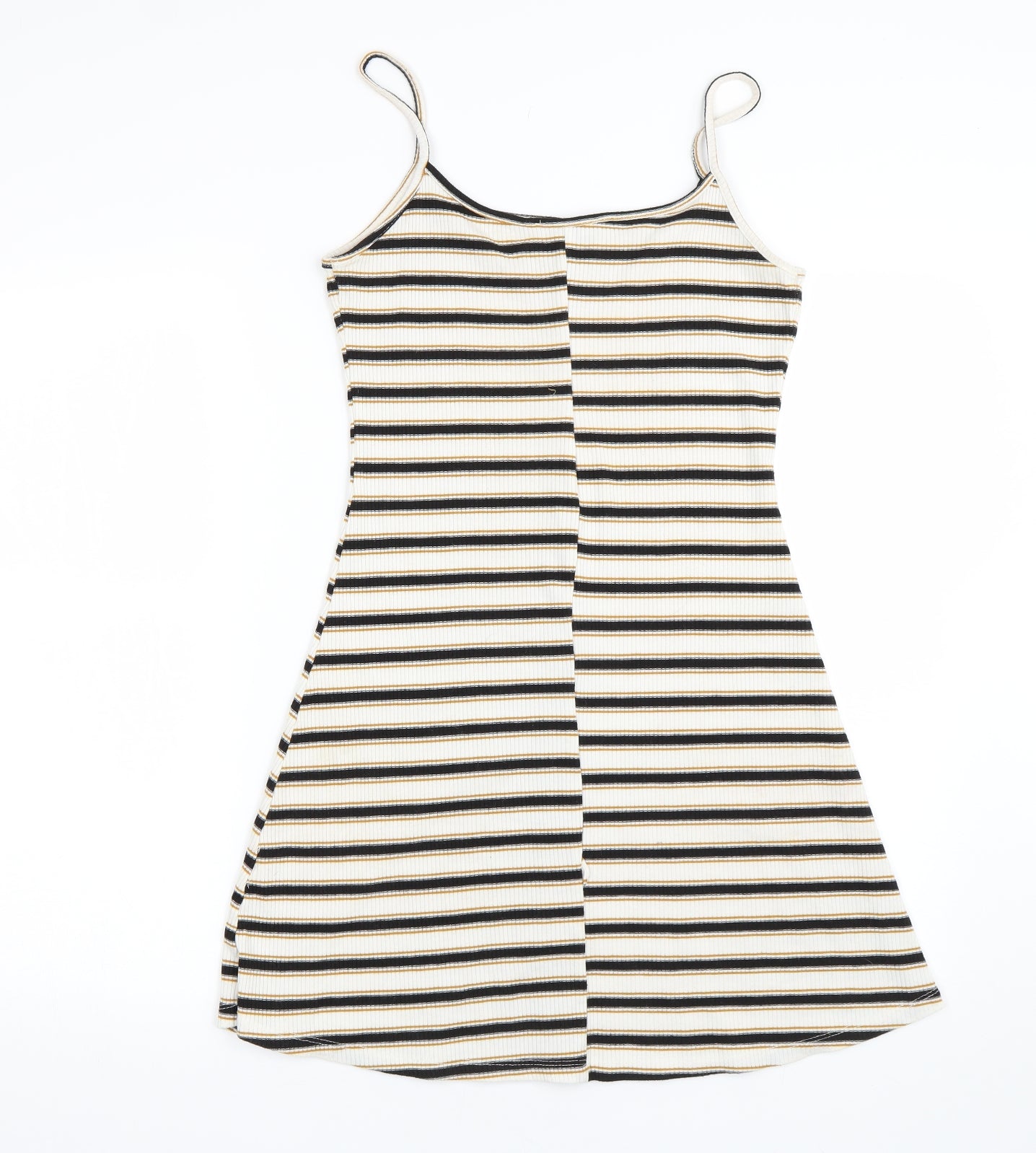 Primark Womens White Striped  Tank Dress  Size 12