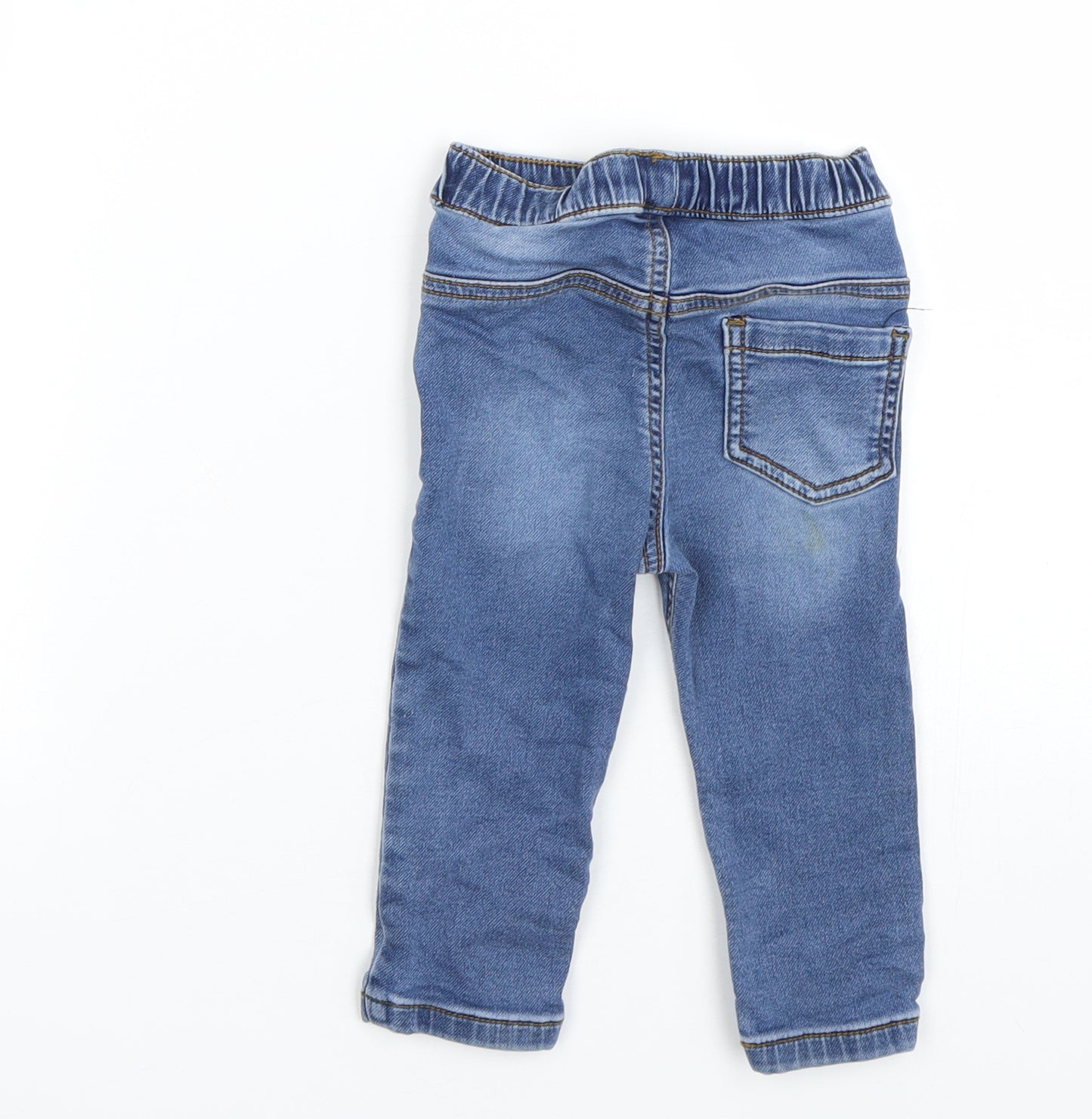 Nutmeg Boys Blue  Denim Capri Jeans Size 9-12 Months