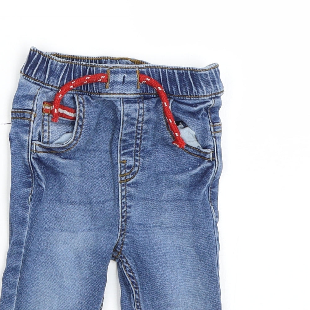 Nutmeg Boys Blue  Denim Capri Jeans Size 9-12 Months