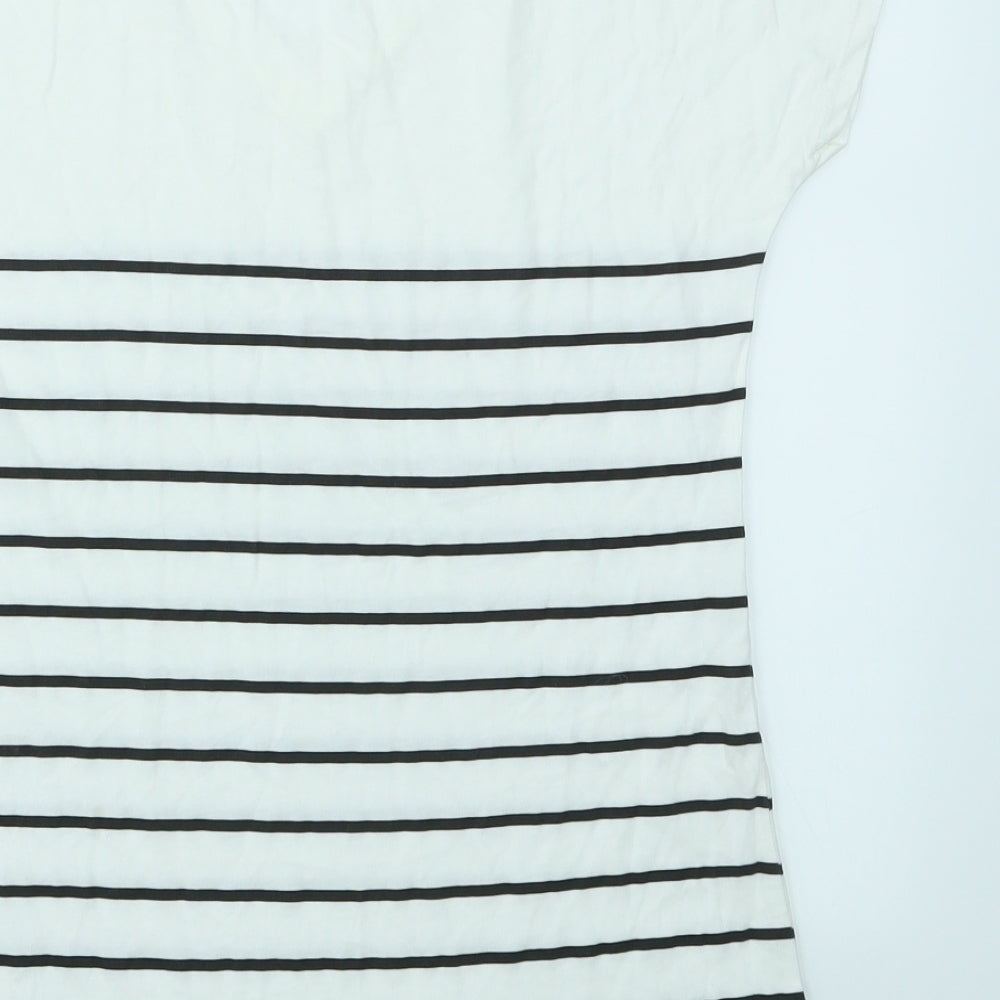 F&F Womens Multicoloured Striped  Basic T-Shirt Size 10