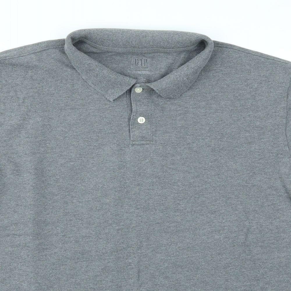 Gap Mens Grey    Polo Size L