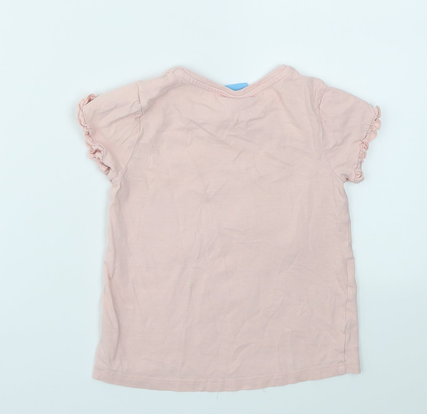 TU Girls Pink   Basic T-Shirt Size 4-5 Years