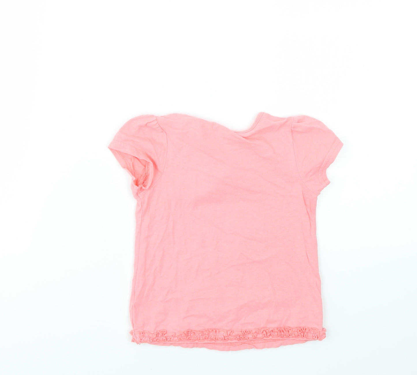George Girls Pink   Basic T-Shirt Size 9-12 Months
