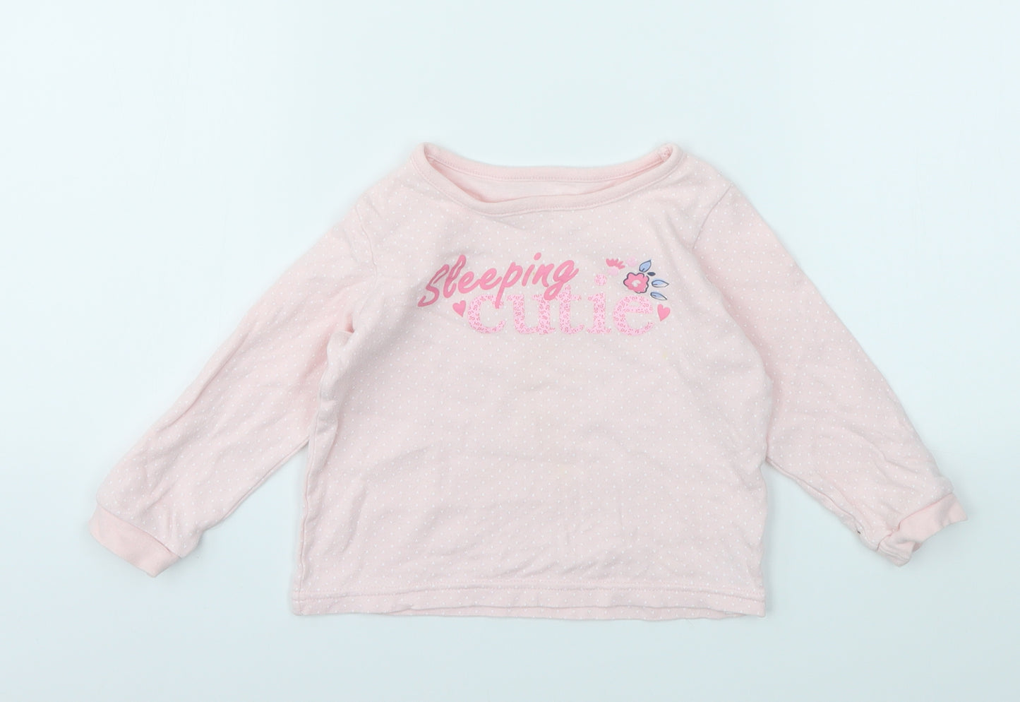 George Girls Pink   Basic T-Shirt Size 18-24 Months