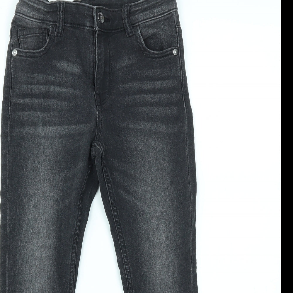M&S Boys Grey   Straight Jeans Size 7-8 Years