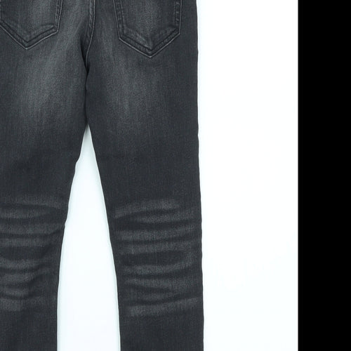 M&S Boys Grey   Straight Jeans Size 7-8 Years
