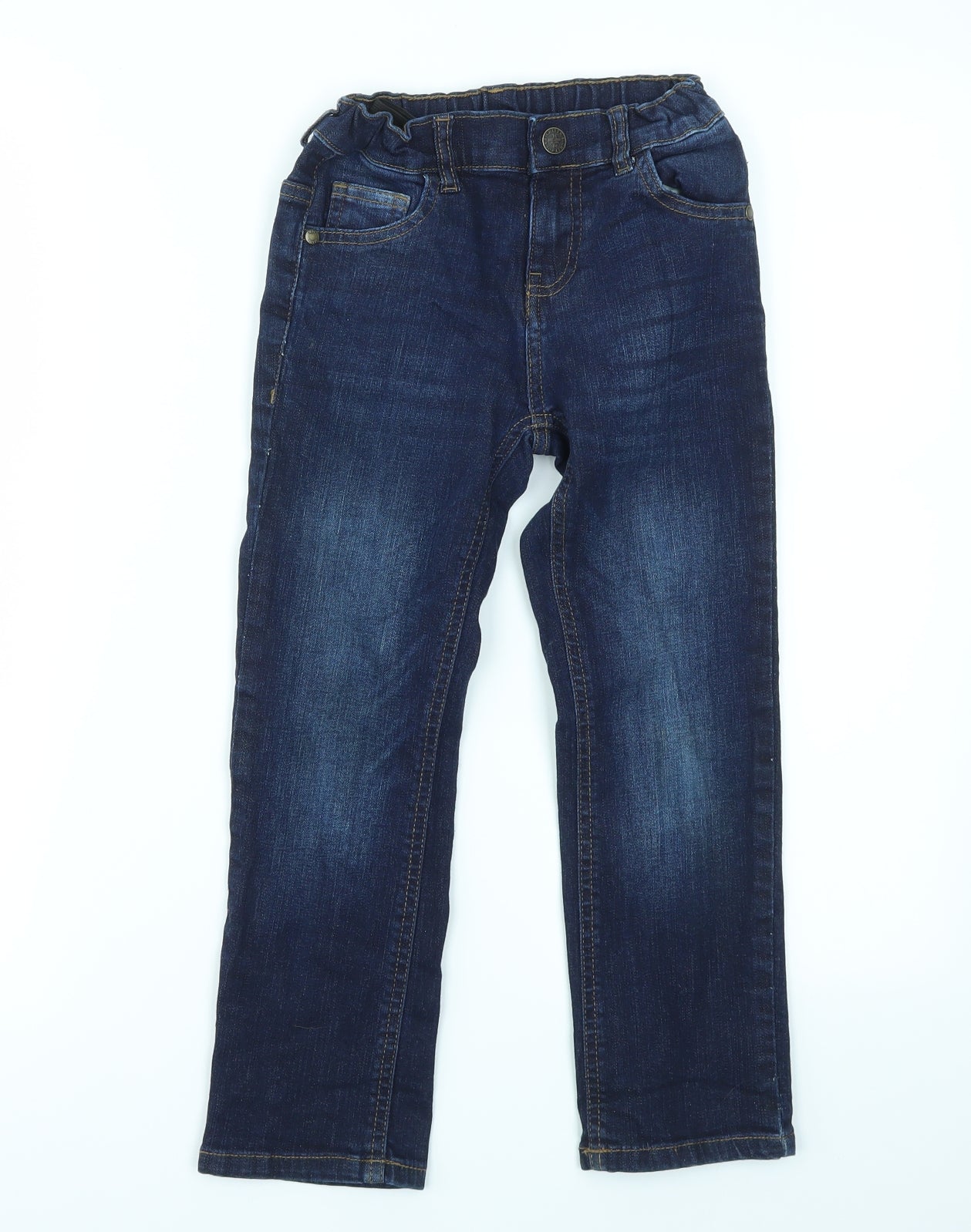 M&S Boys Blue   Straight Jeans Size 6-7 Years