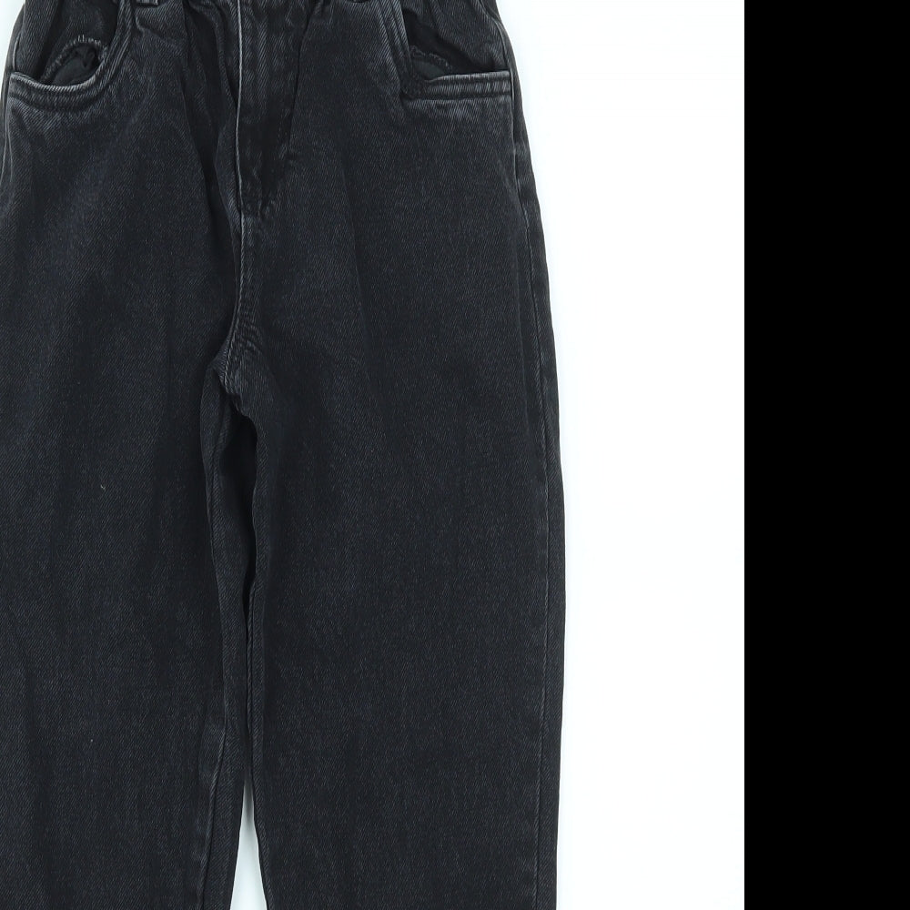 F&F Girls Black   Straight Jeans Size 8-9 Years