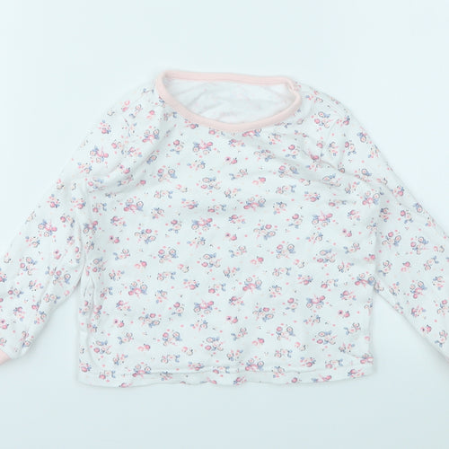 George Girls Multicoloured Floral  Basic T-Shirt Size 18-24 Months
