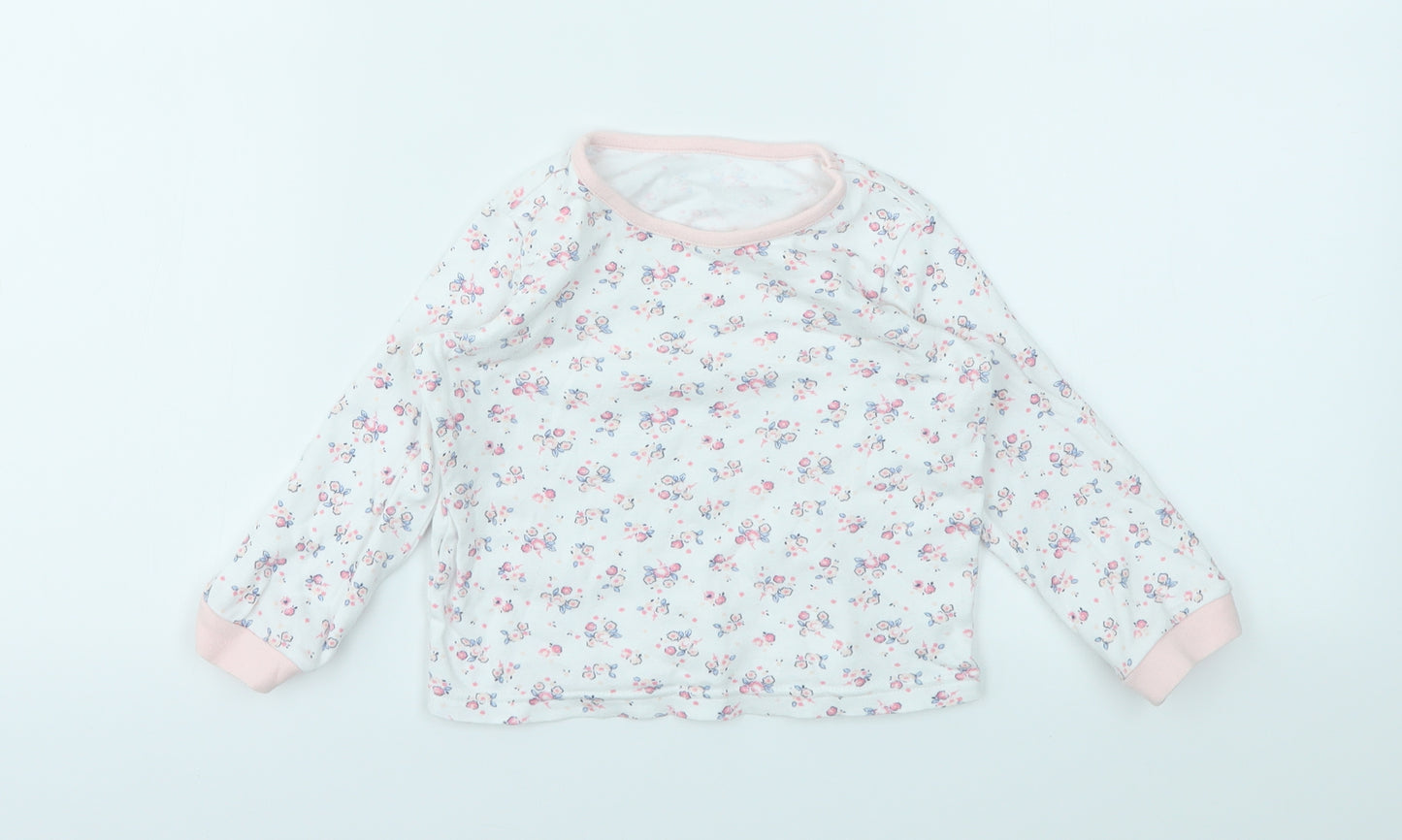 George Girls Multicoloured Floral  Basic T-Shirt Size 18-24 Months