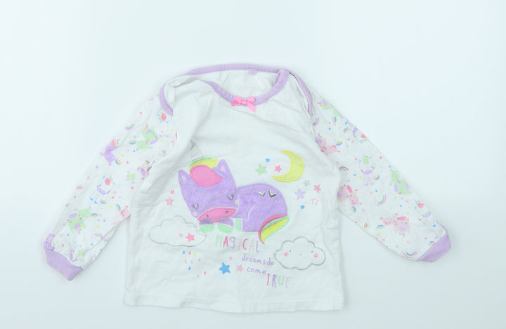 TU Girls Multicoloured Geometric Basic T-Shirt Size 18-24 Months