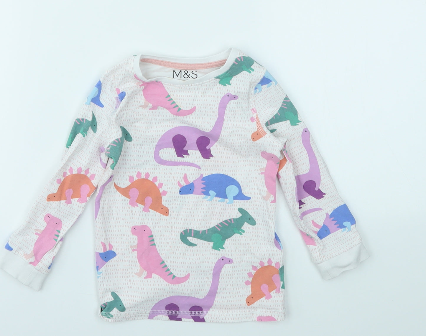 M&S Girls Multicoloured Animal Print  Cami Pyjama Set Size 12-18 Months