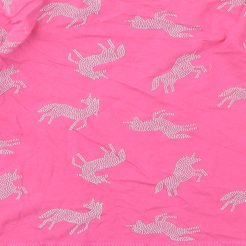 TU Girls Pink Argyle/Diamond  Basic T-Shirt Size 6-7 Years