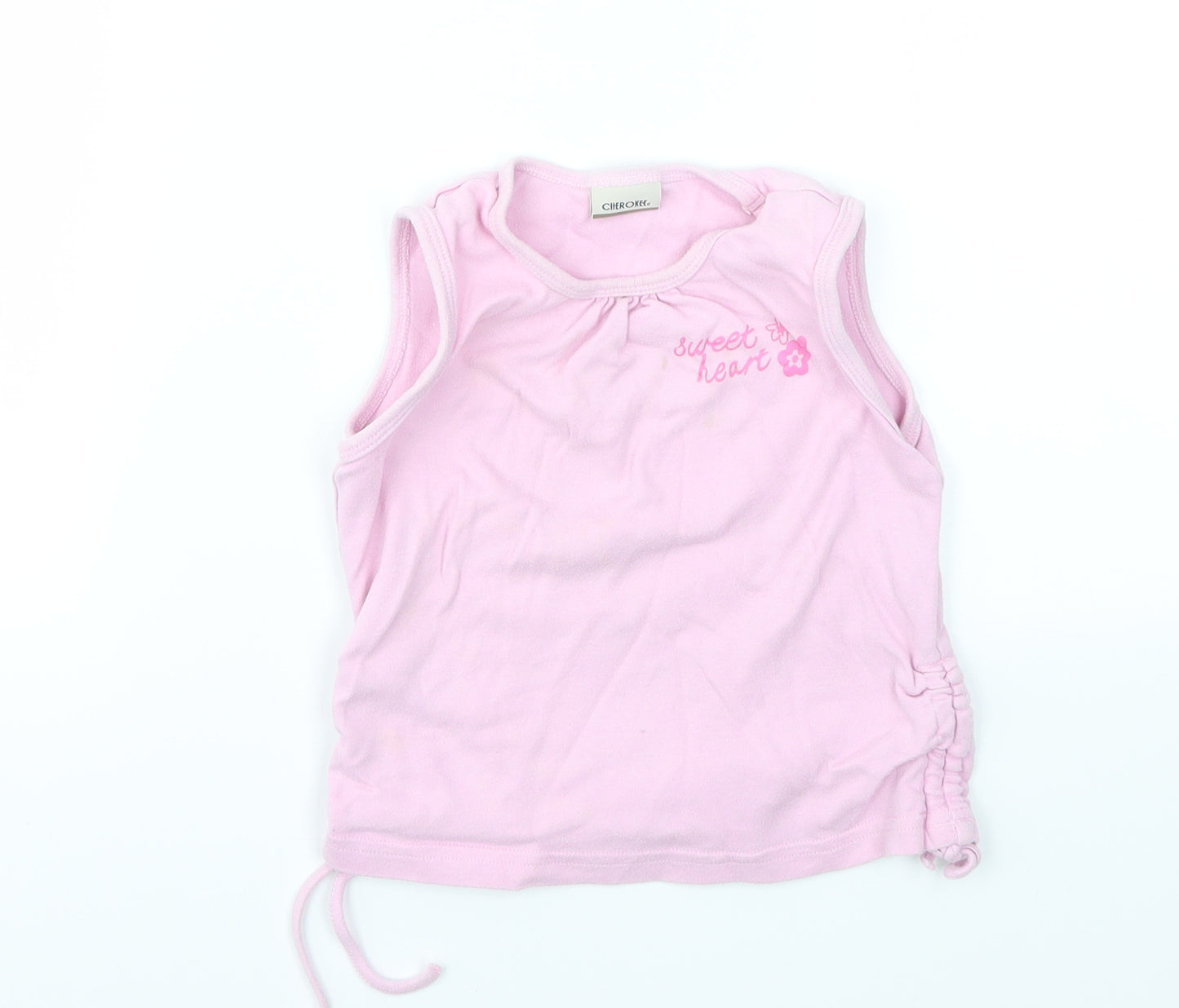 Cherokee Girls Pink   Camisole T-Shirt Size 2-3 Years