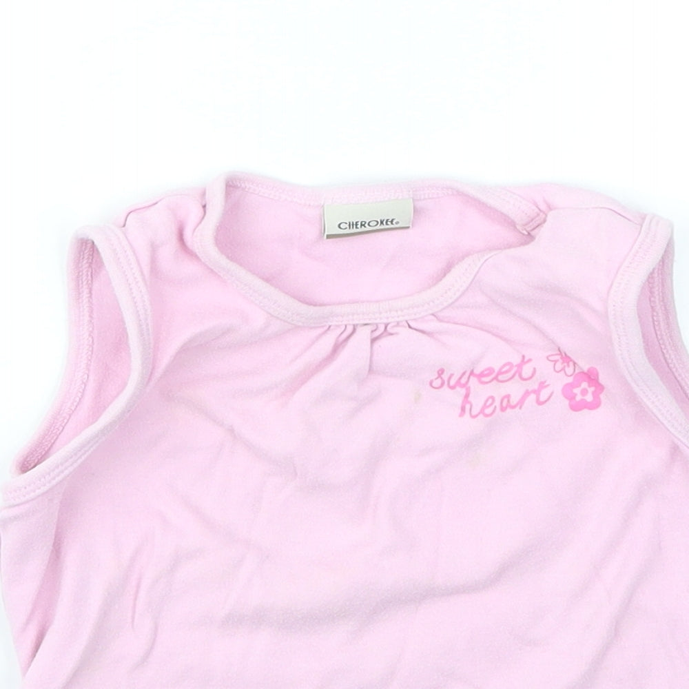 Cherokee Girls Pink   Camisole T-Shirt Size 2-3 Years