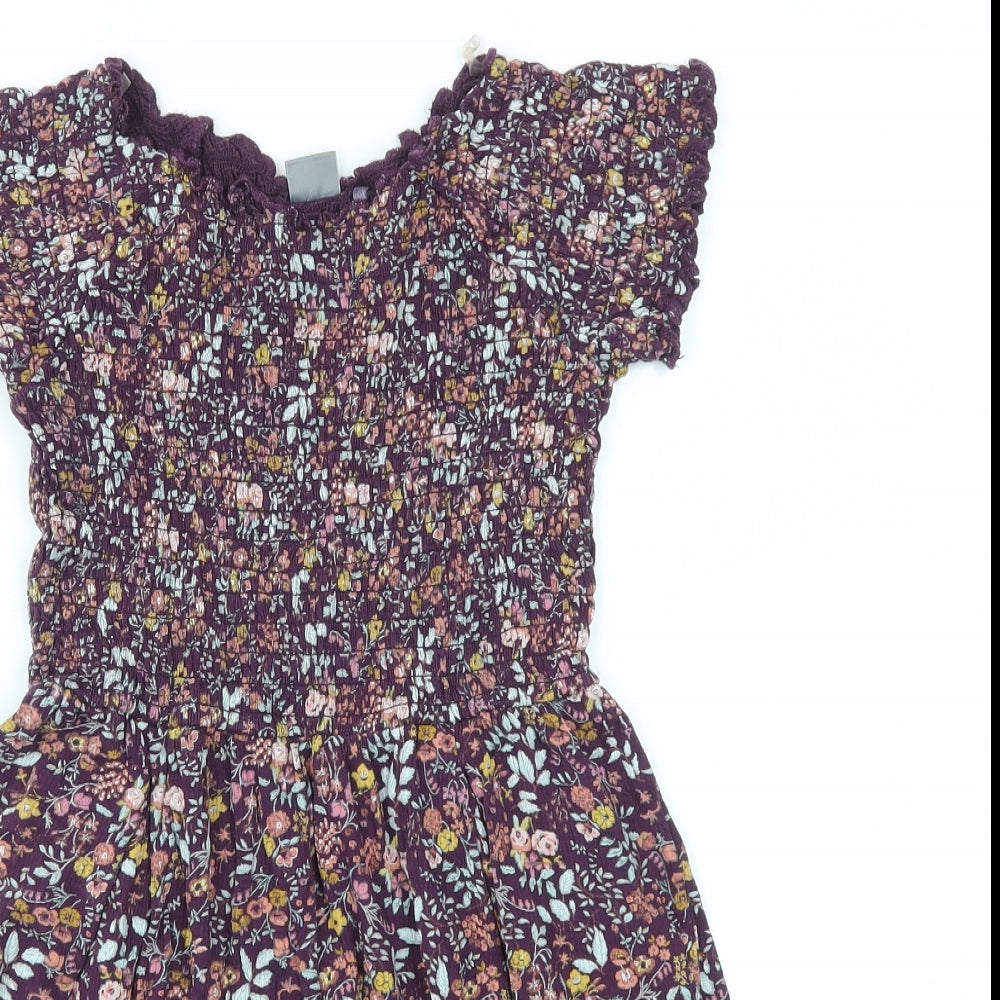 NEXT Girls Multicoloured Floral  Playsuit One-Piece Size 9 Years