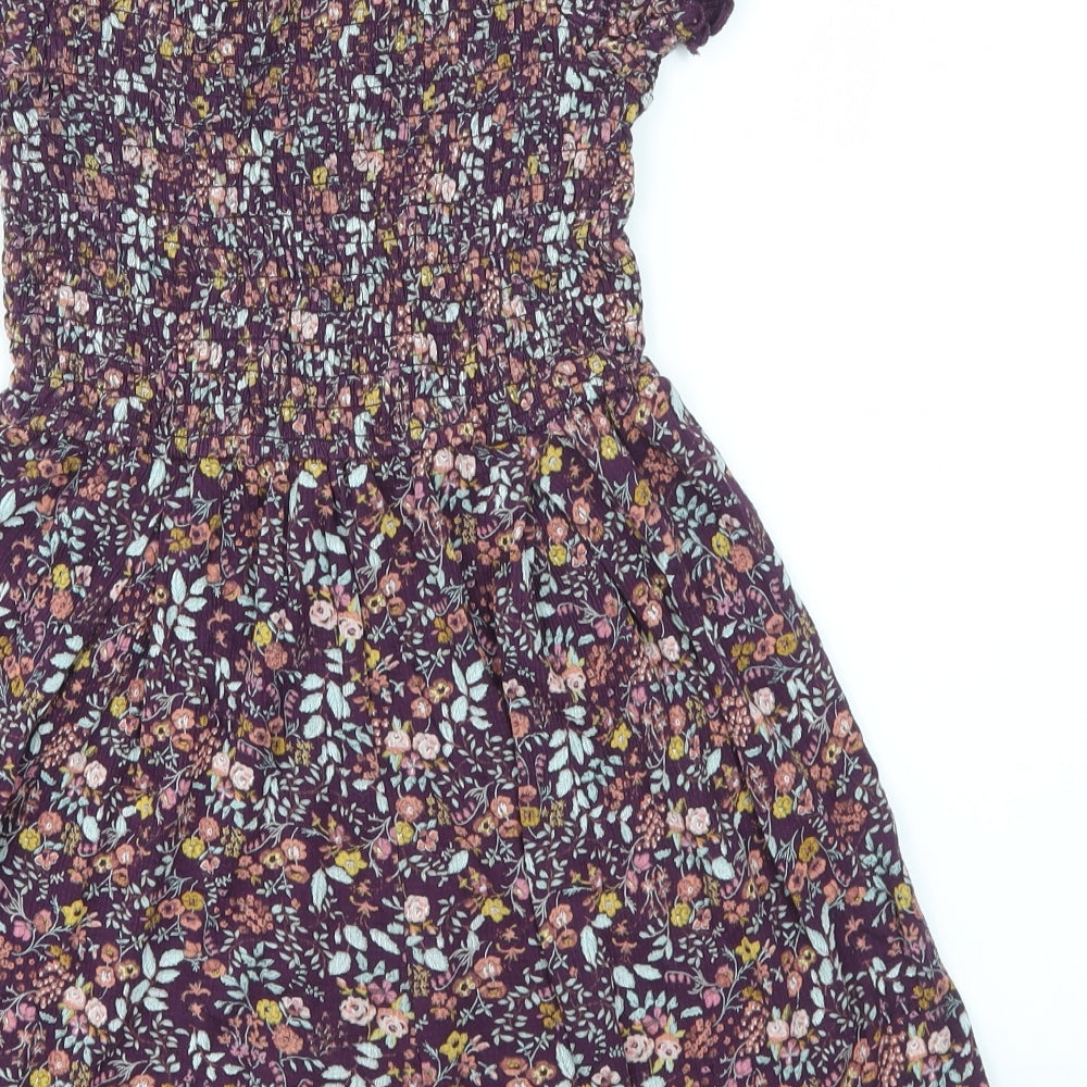 NEXT Girls Multicoloured Floral  Playsuit One-Piece Size 9 Years