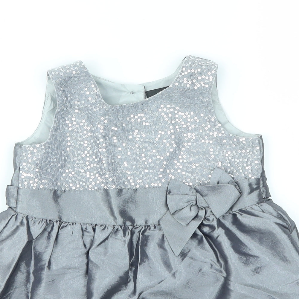 George Girls Grey   Fit & Flare  Size 2-3 Years
