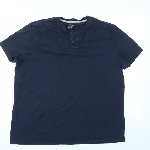 George Mens Blue Houndstooth   T-Shirt Size XL