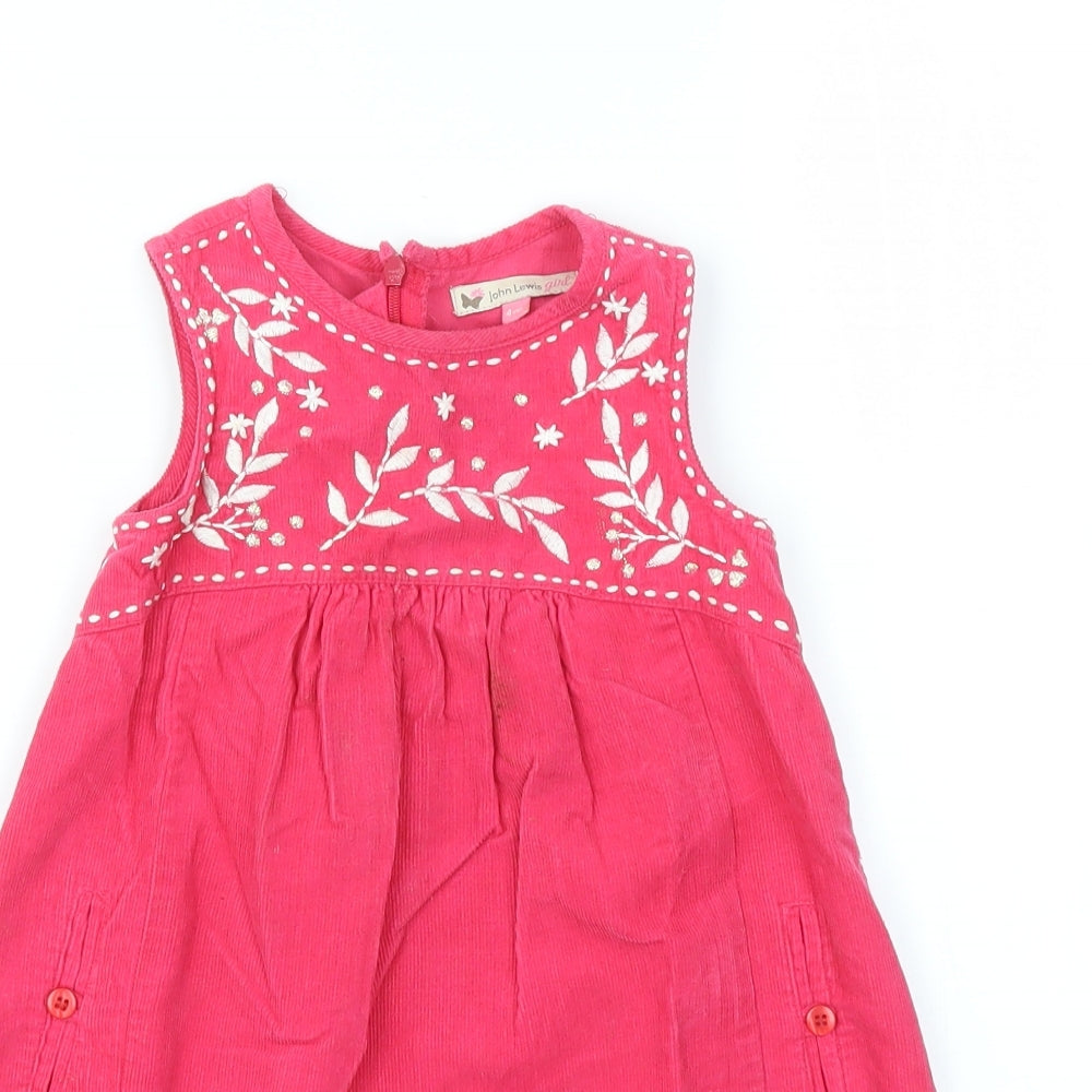 jhon lewis  Girls Pink   Fit & Flare  Size 4 Years
