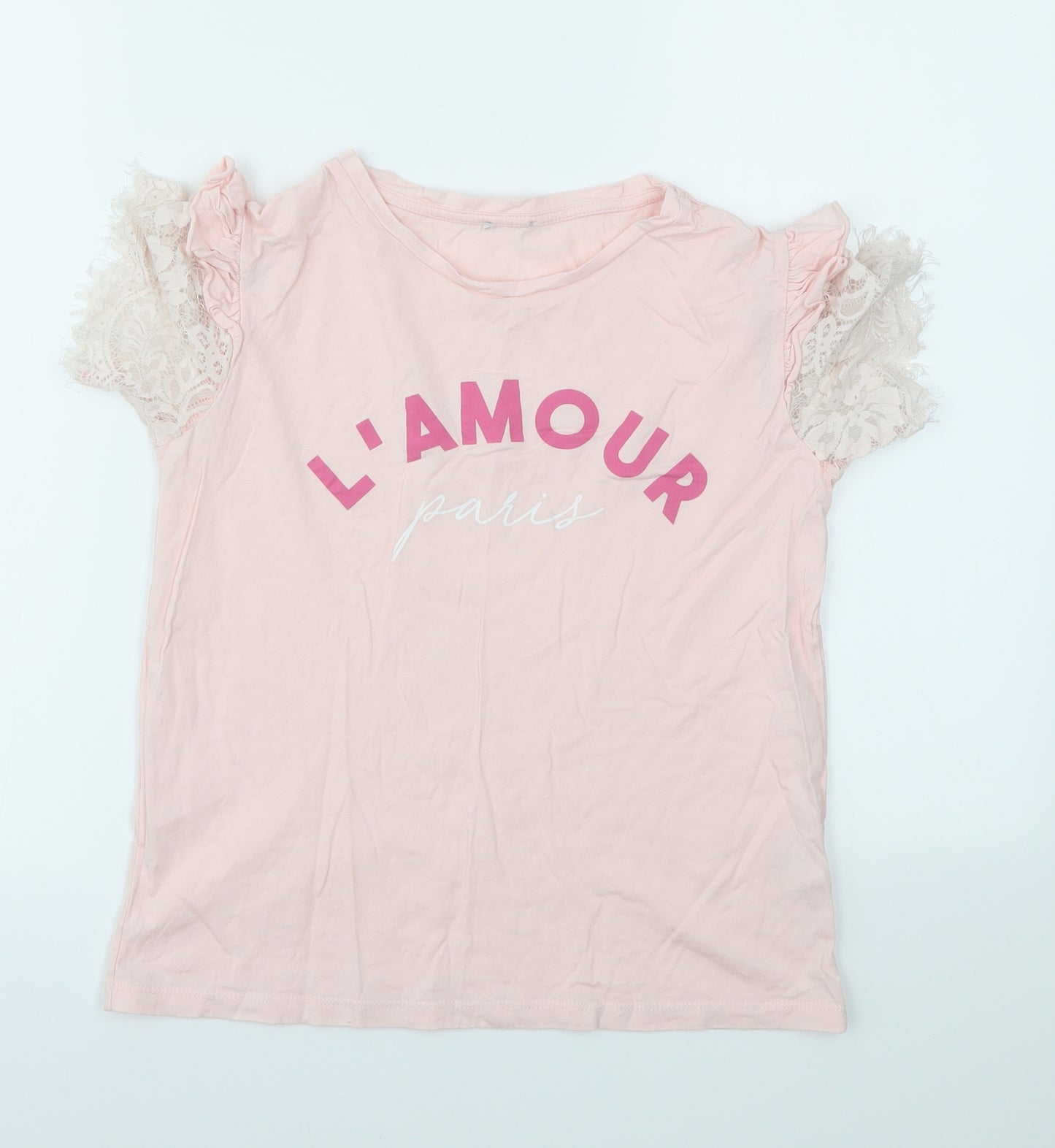 River Island Girls Pink   Basic T-Shirt Size 9-10 Years