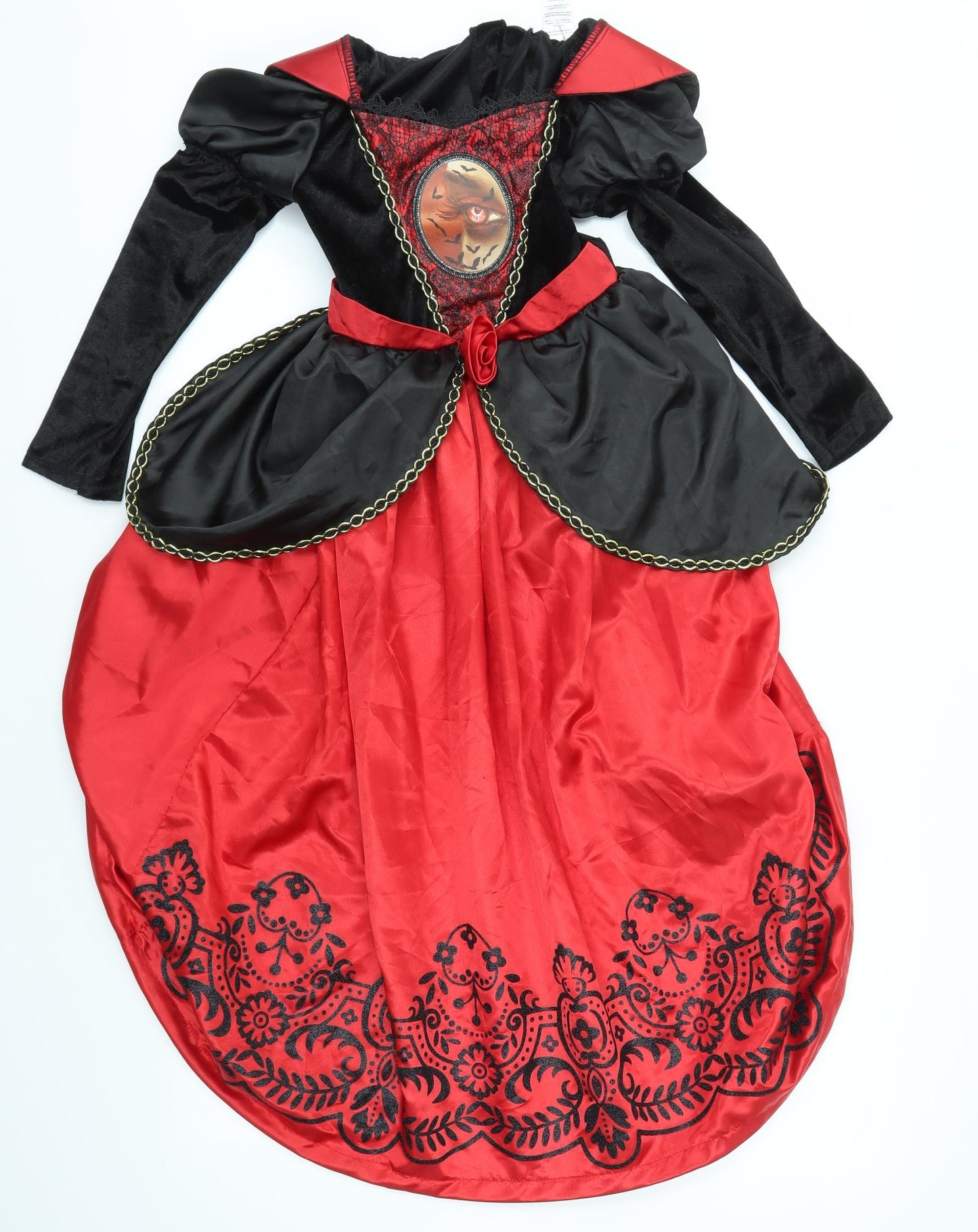 MORRISONS Girls Red   Fit & Flare  Size 7-8 Years