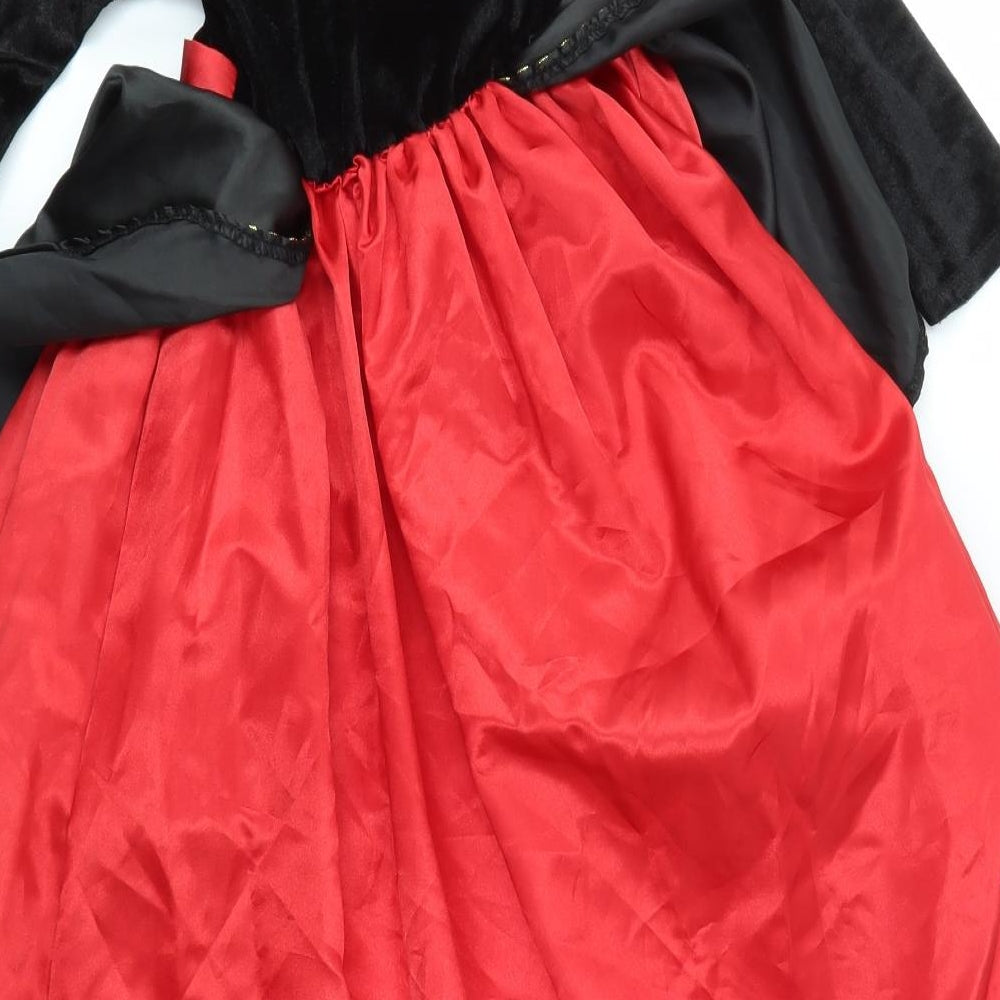 MORRISONS Girls Red   Fit & Flare  Size 7-8 Years