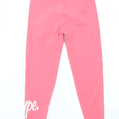 Hype Girls Pink   Jegging Trousers Size 9-10 Years