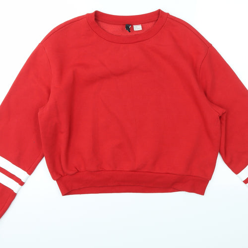 H&M Womens Red   Pullover Jumper Size M