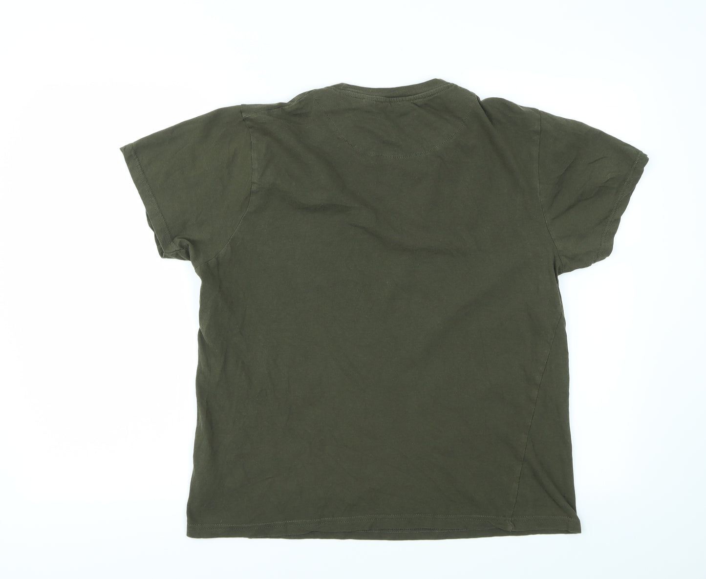 Brave Soul Mens Green    T-Shirt Size L