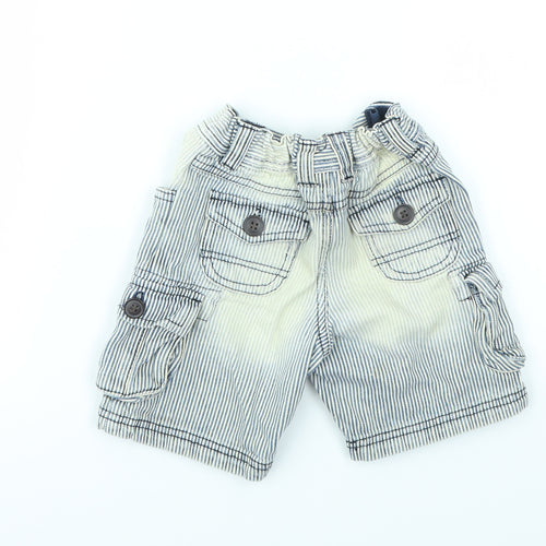 urban rascals Girls Blue Striped  Cut-Off Shorts Size 3 Years