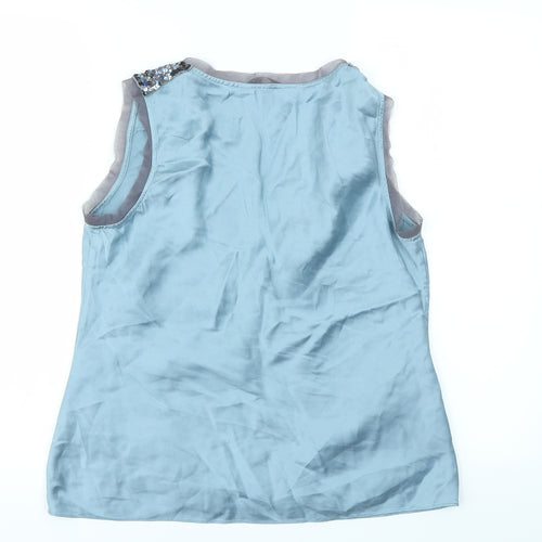 Laura Ashley Womens Blue   Basic Blouse Size 14
