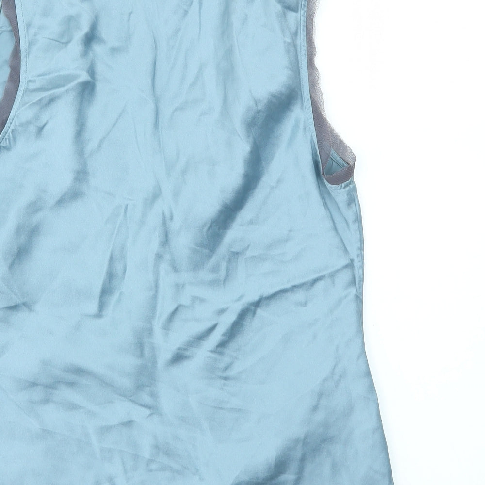 Laura Ashley Womens Blue   Basic Blouse Size 14