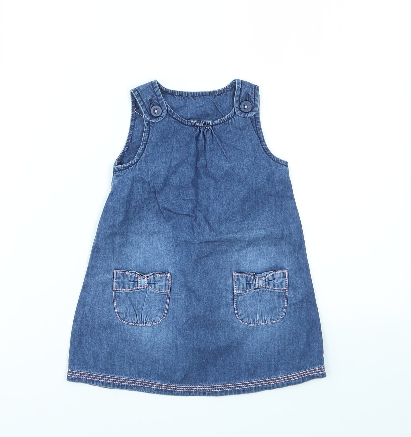 TU Girls Blue   Fit & Flare  Size 6-9 Months