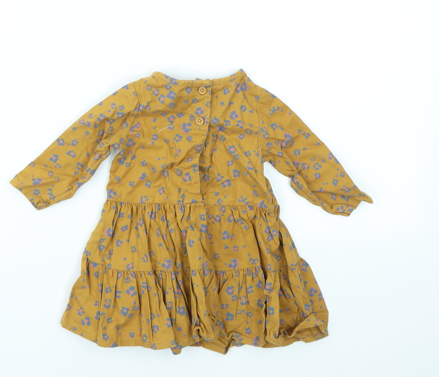 M&S Girls Brown Animal Print  Fit & Flare  Size 3-6 Months